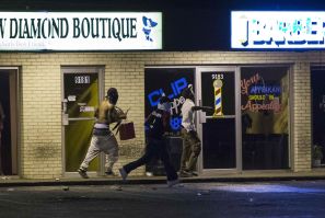Apparent Looting In Ferguson, Mo., Aug. 16, 2014
