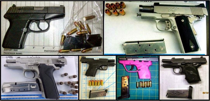 Guns confiscated by the TSA this week