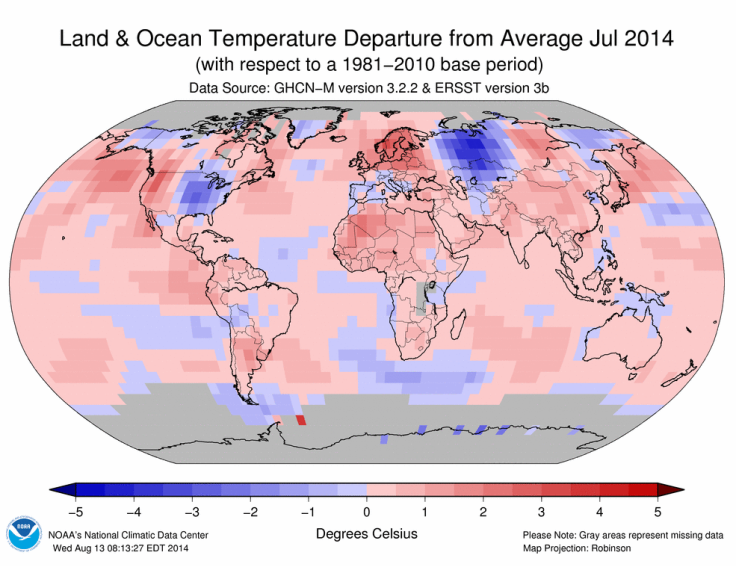 July 2014 Temperatures