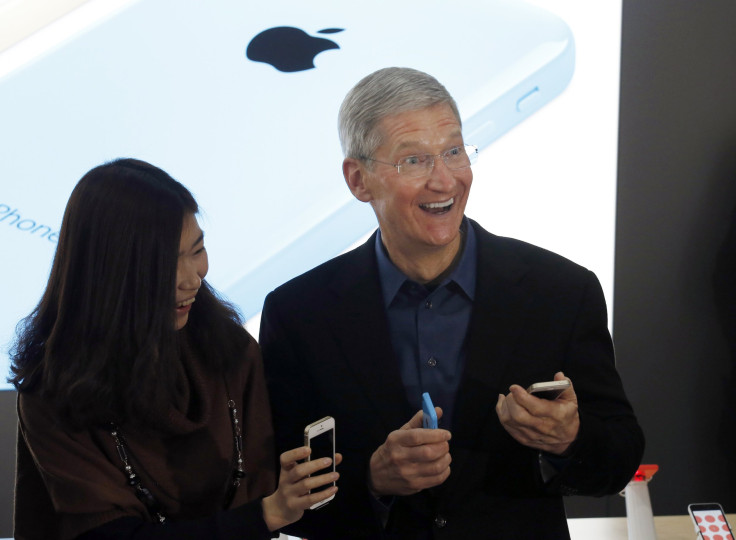 Tim Cook looking at things