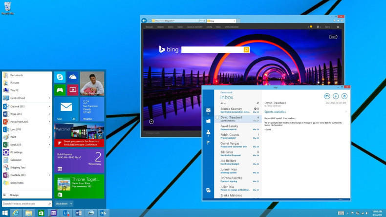 windows 9 release date beta preview start menu