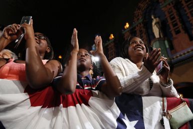 Barack Obama Supporters Applaud-July 30, 2014