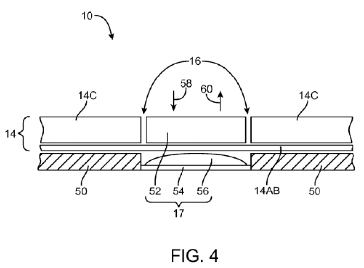 USPTO Fig 4 Apple Flexible Display iPhone