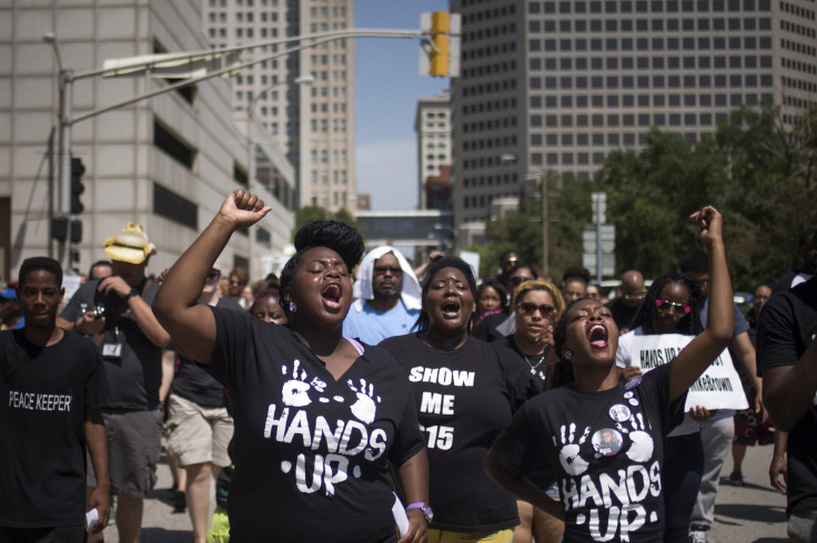 activists protesting Michael Brown shooting