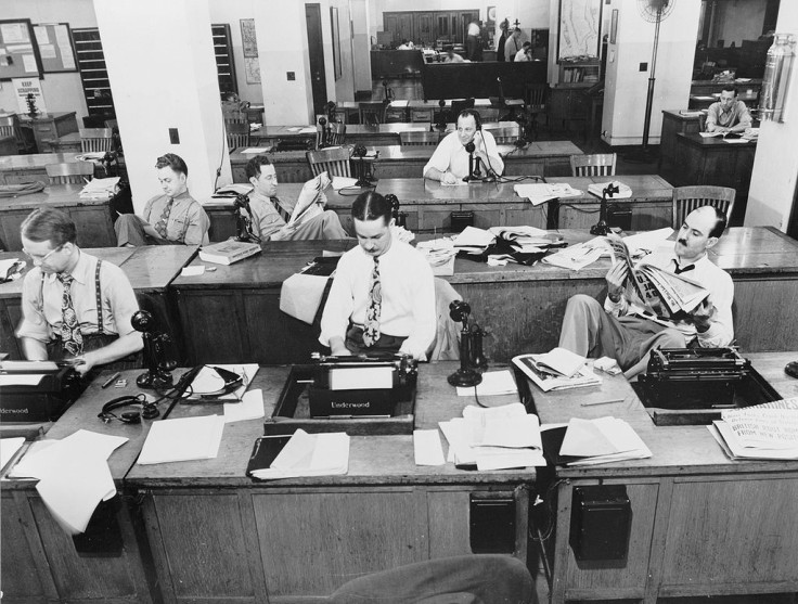 New York Times newsroom 1942