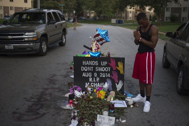 Mike Brown makeshift memorial