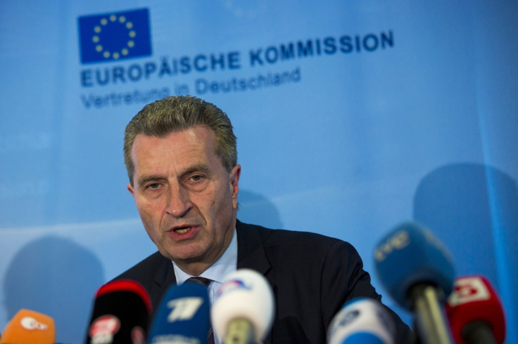 EU Energy Chief Guenther Oettinger