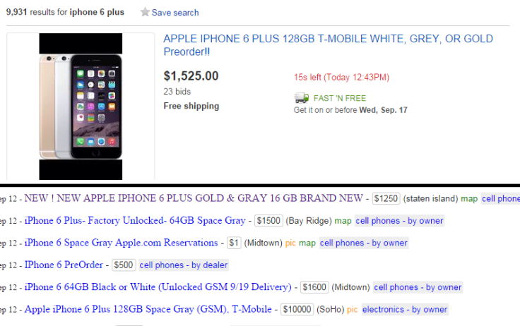 Ebay craigslist iPhone 6 Plus