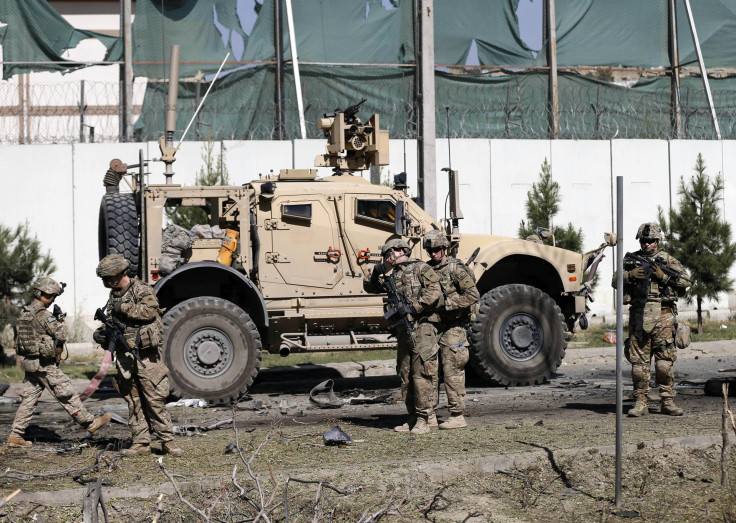 U.S. troops at Kabul blast location