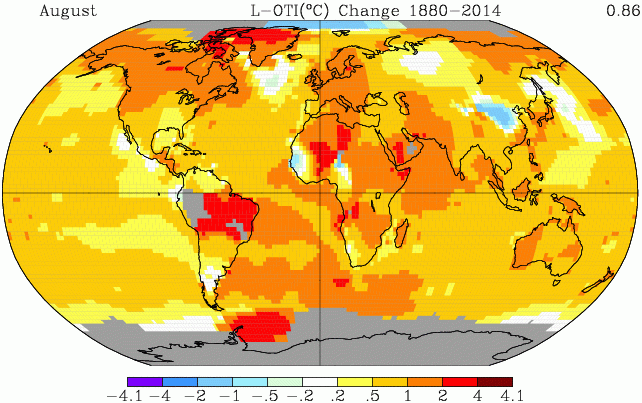 August 2014 Temperature