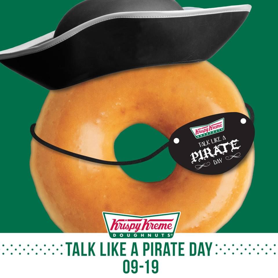 Talk Like A Pirate Day 2014 How To Get Free Doughnuts From Krispy