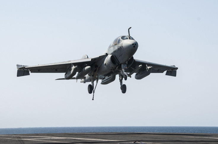 U.S. Aircraft Lands On The U.S.S George H.W. Bush