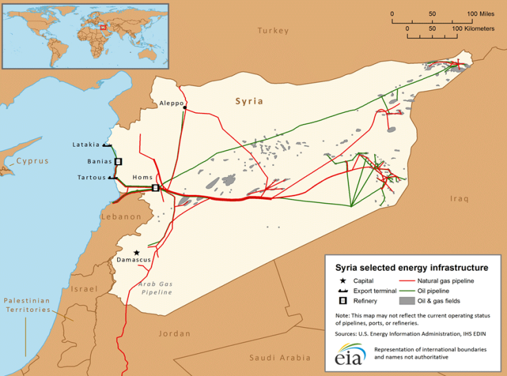 Syria Oil Infrastructure Map