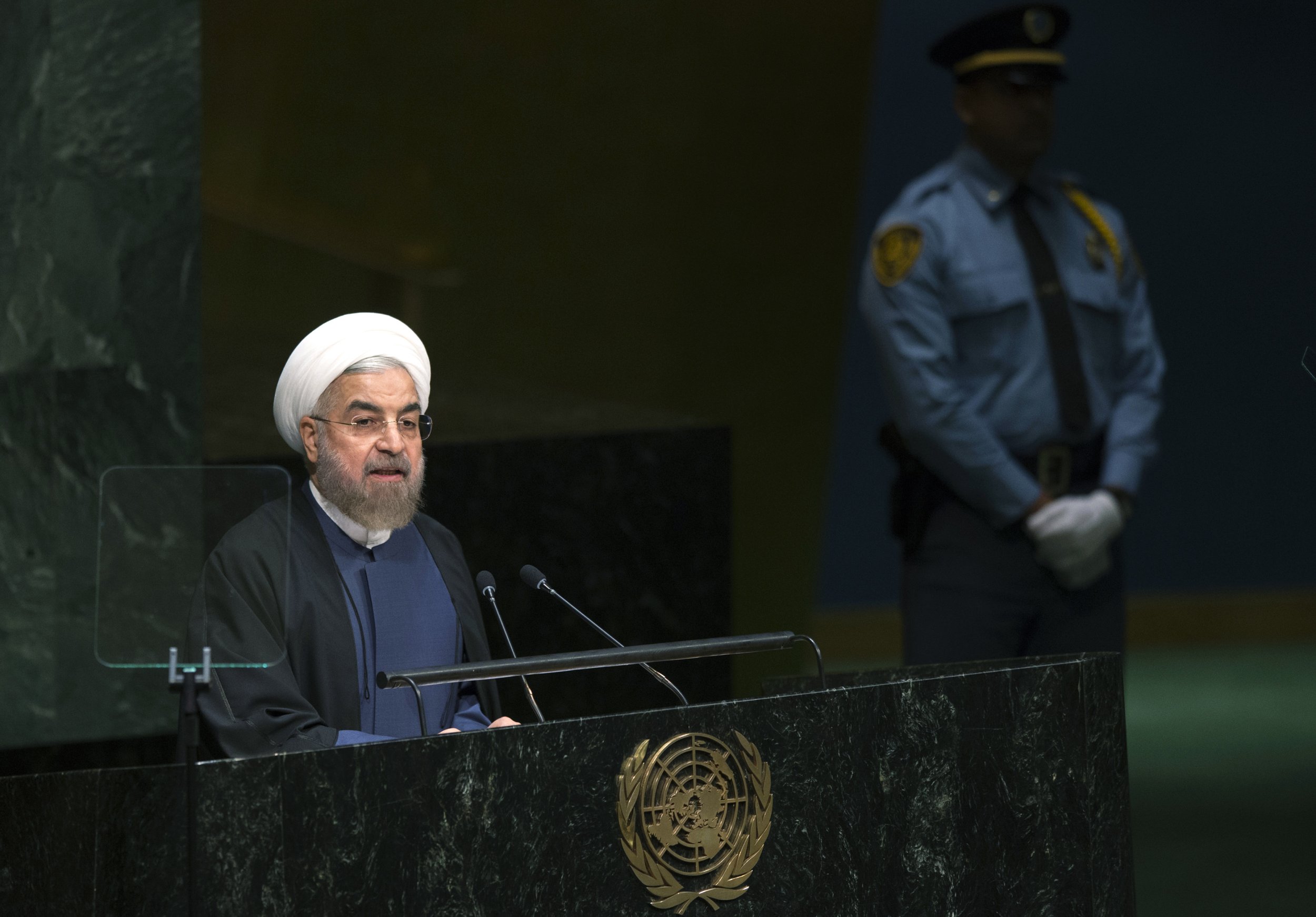 Hassan Rouhani Un Speech Iranian President Blames West For Middle East Extremism During United 6625