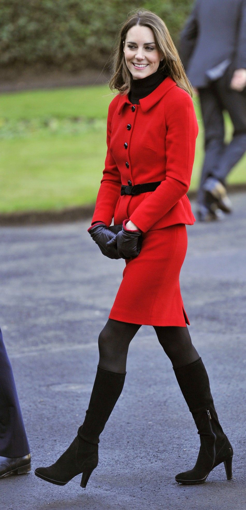 Kate Middleton returns in quotRed Regalquot style at St. Andrews.