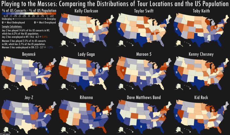 Concert Tour Maps