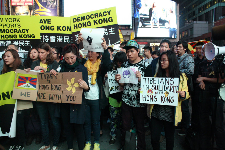 Occupy Central protests New York