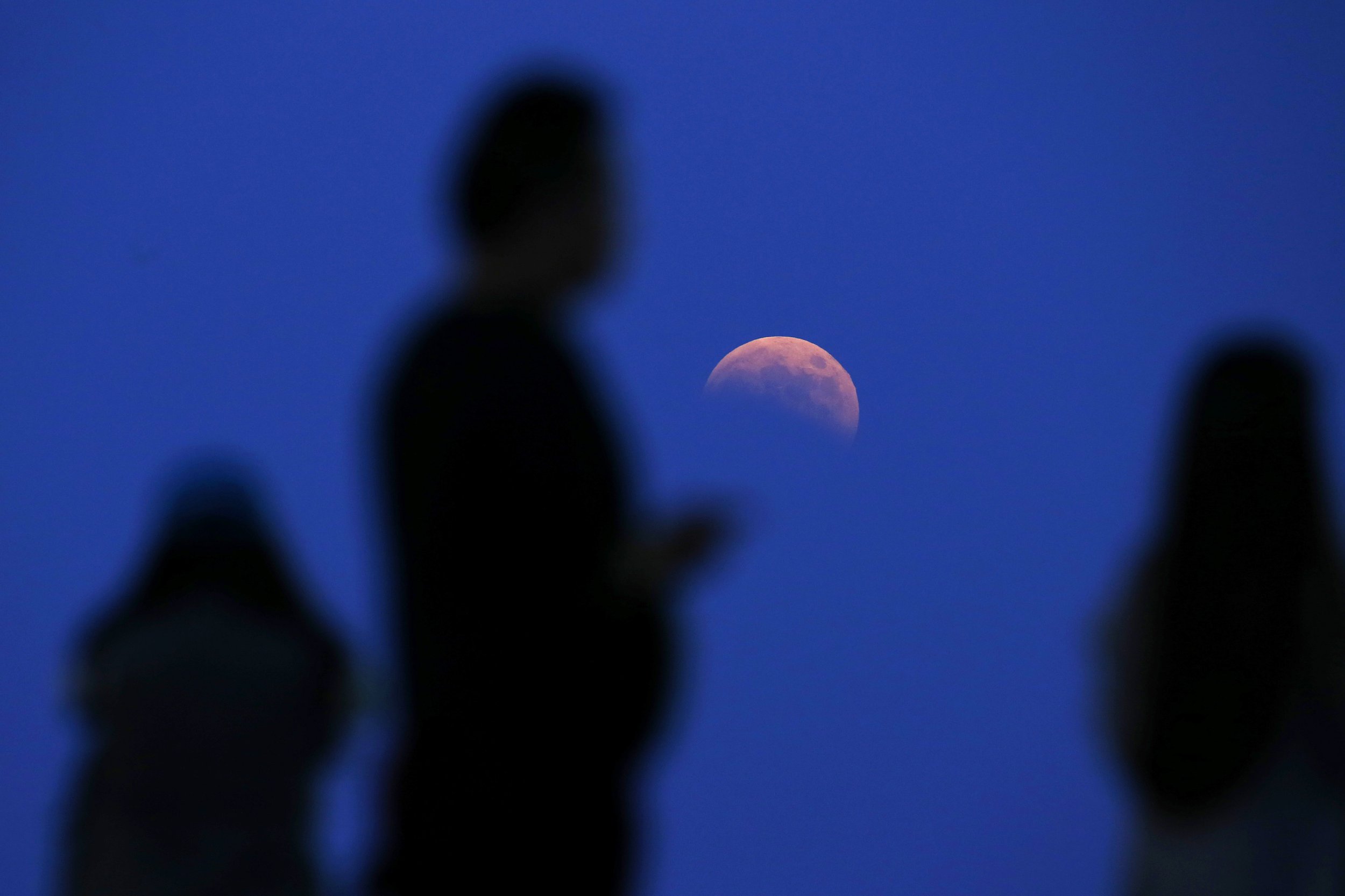 Total Lunar Eclipse In Shanghai
