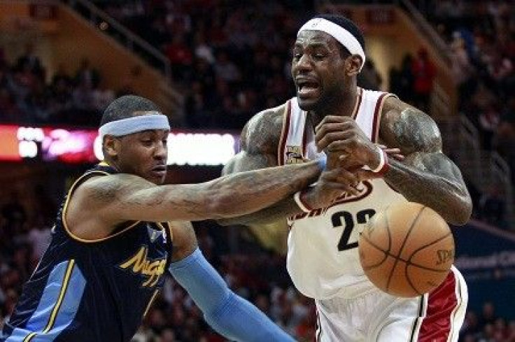 Carmelo Anthony and LeBron James play for new teams