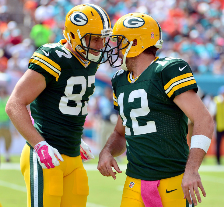 Jordy Nelson Aaron Rodgers Green Bay Packers 2014