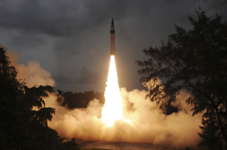surface to surface Agni-V missile