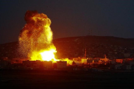 Kobani in flames