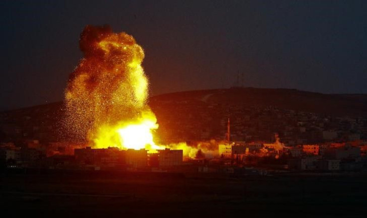 Kobani in flames