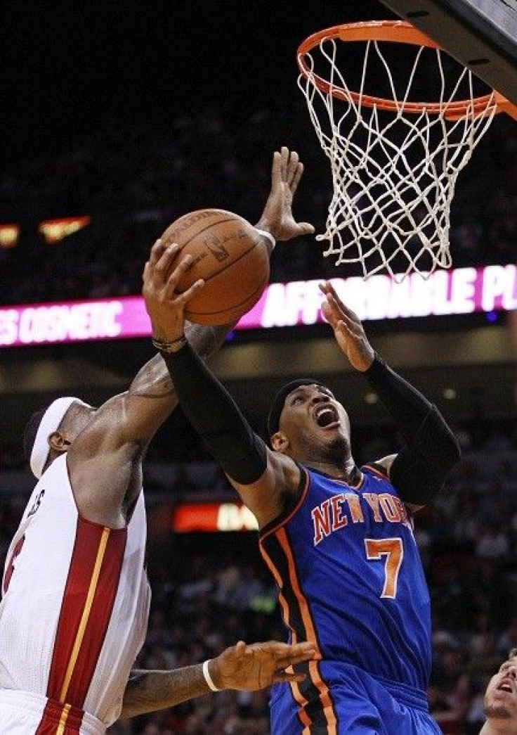 Carmelo Anthony scored 29 in the Knicks win over Miami
