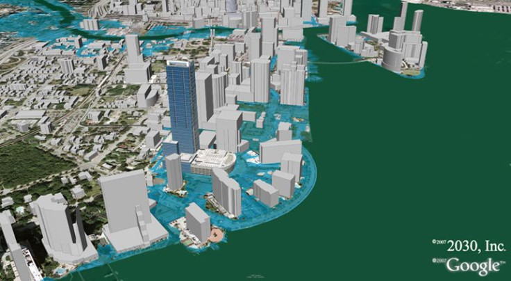Miami City Sea Level Rise Map