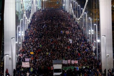 Hungarians protest Internet tax
