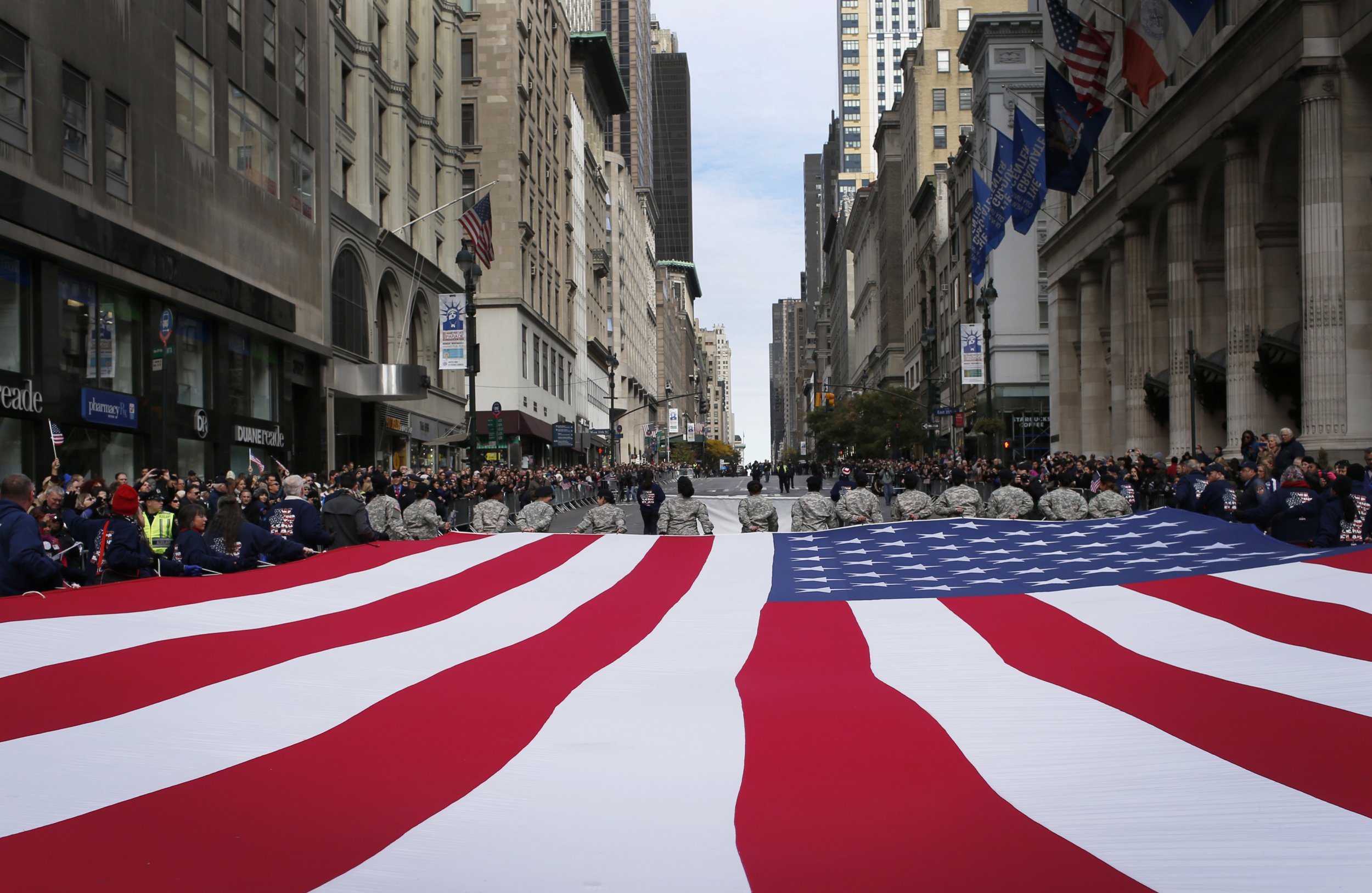 Veterans day parade route nyc