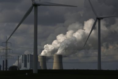 Wind Turbines Coal Plant