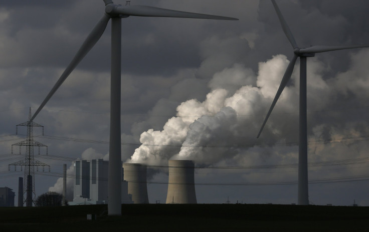 Wind Turbines Coal Plant