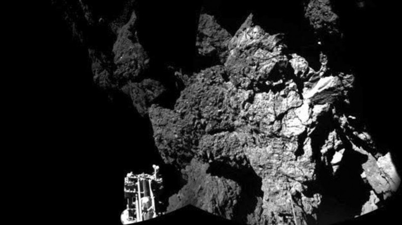 Philae probe on the comet