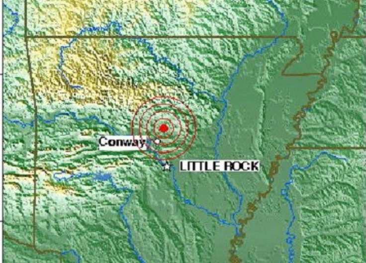 Epicenter of Arkansas Earthquake
