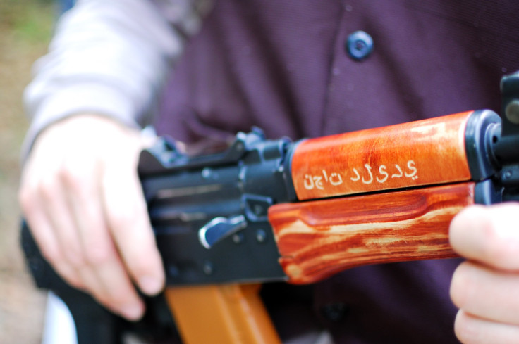 Kalashnikov rifle of an al Qaeda fighter