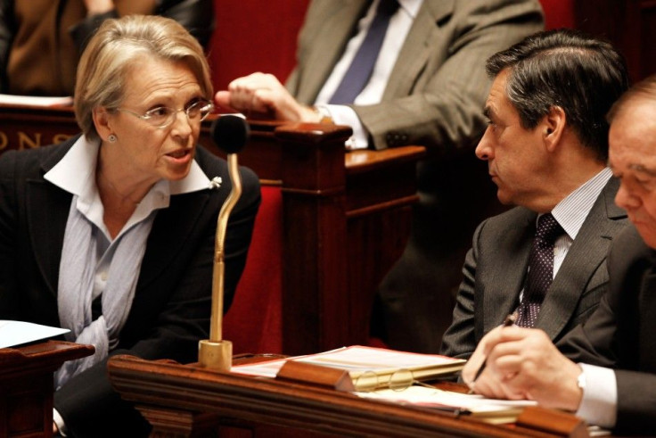 France's Foreign Minister Alliot-Marie attends the questions to the government session at the National Assembly in Paris