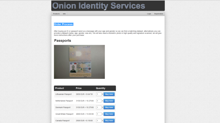 Onion Identity Service