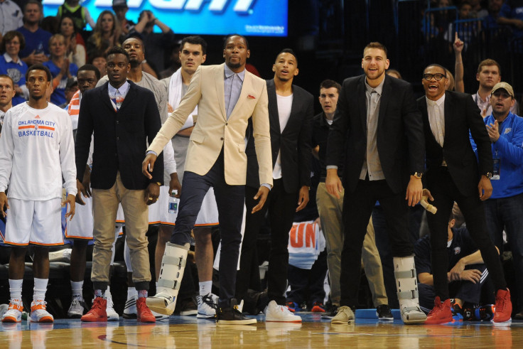 Kevin Durant Russell Westbrook OKC Thunder 2014