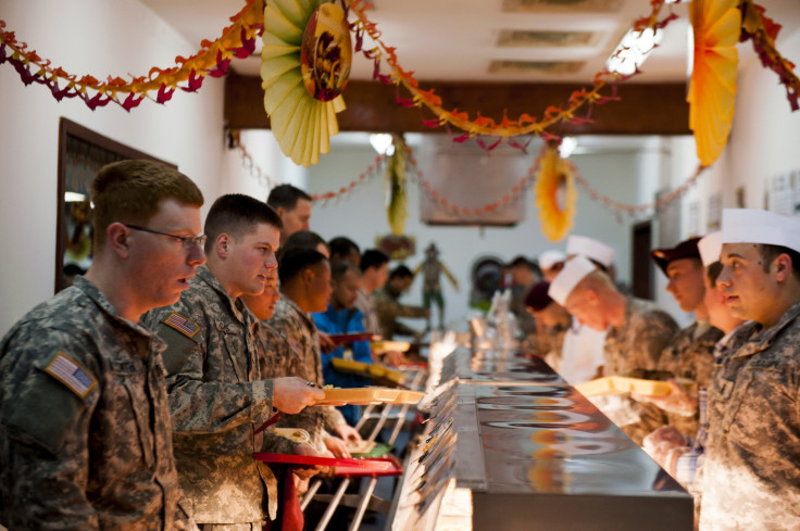 US Troops thanksgiving