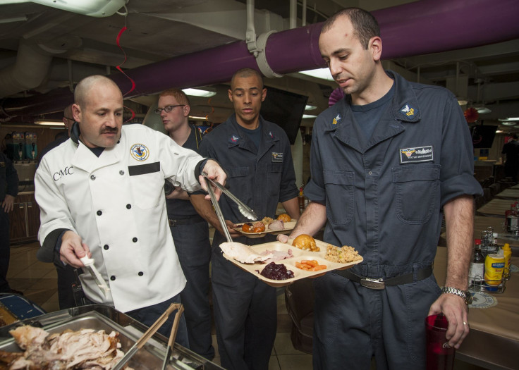 USS Carl Vinison thanksgiving