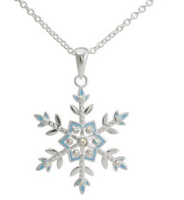 "Frozen" snowflake necklace