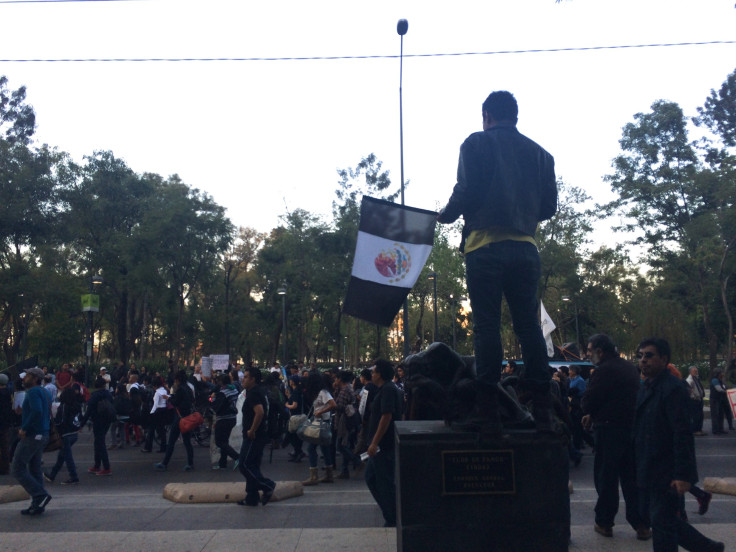 Mexico City Dec1Protest BlackFlag