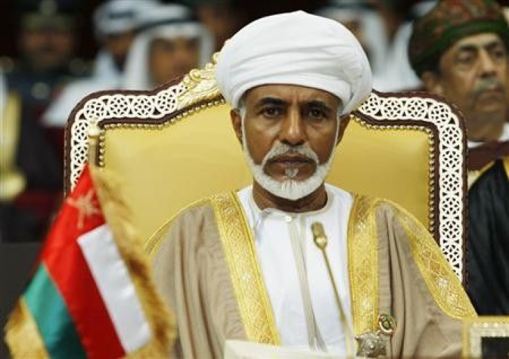 Oman's leader Sultan Qaboos bin Said 