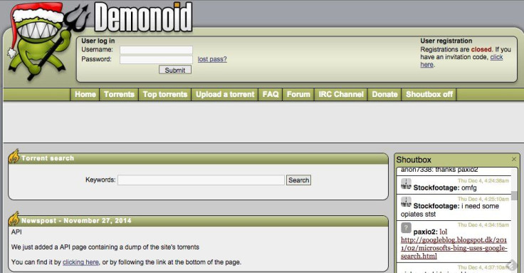 Demonoid screenshot