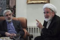 Iranian opposition leader Mousavi meets with pro-reform cleric Karoubi in Tehran