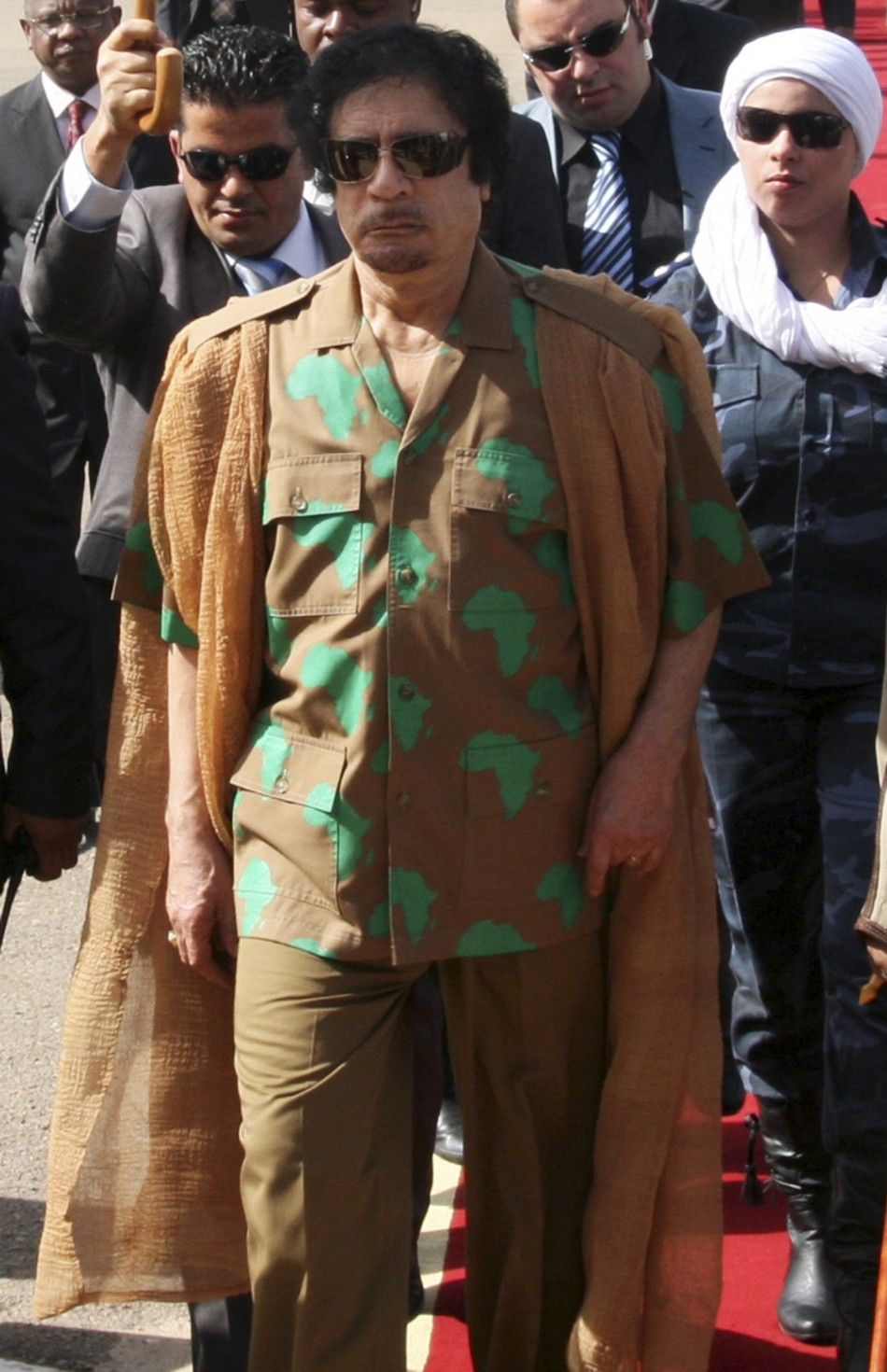 Libyas leader Muammar Gaddafi 