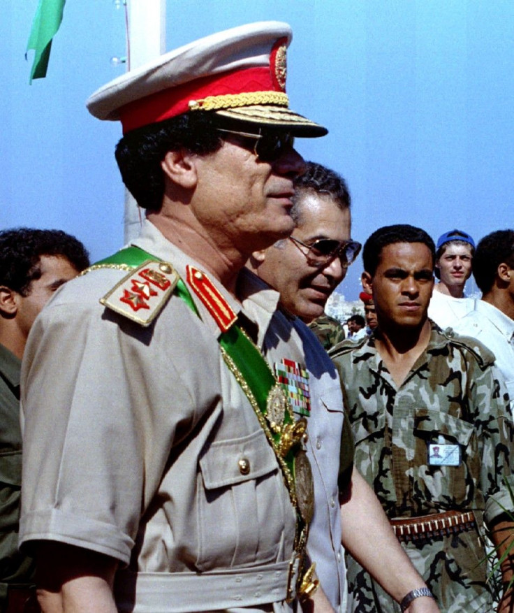 Libyan leader Muammar Gaddafi 