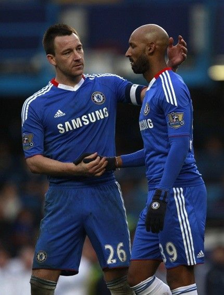 John Terry (left) and Nicolas Anelka face the Red Devils at Stamford Bridge