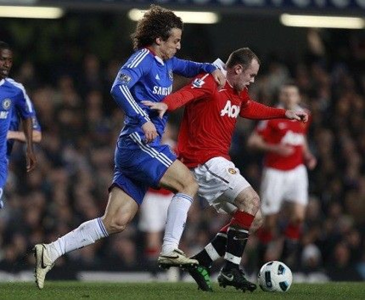 David Luiz and Wayne Rooney each scored in an exciting match at Stamford Bridge